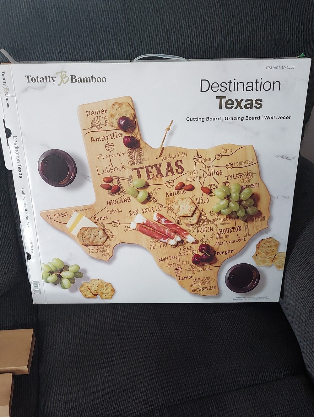 Totally Bamboo Destination Texas Cutting & Grazing Board - Natural Bamboo